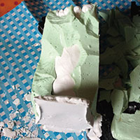 石膏型取り②髙木礼子