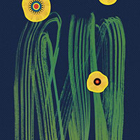 花の美術館2020　案内状　