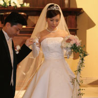 ウエディングブーケ　ステファノーティス